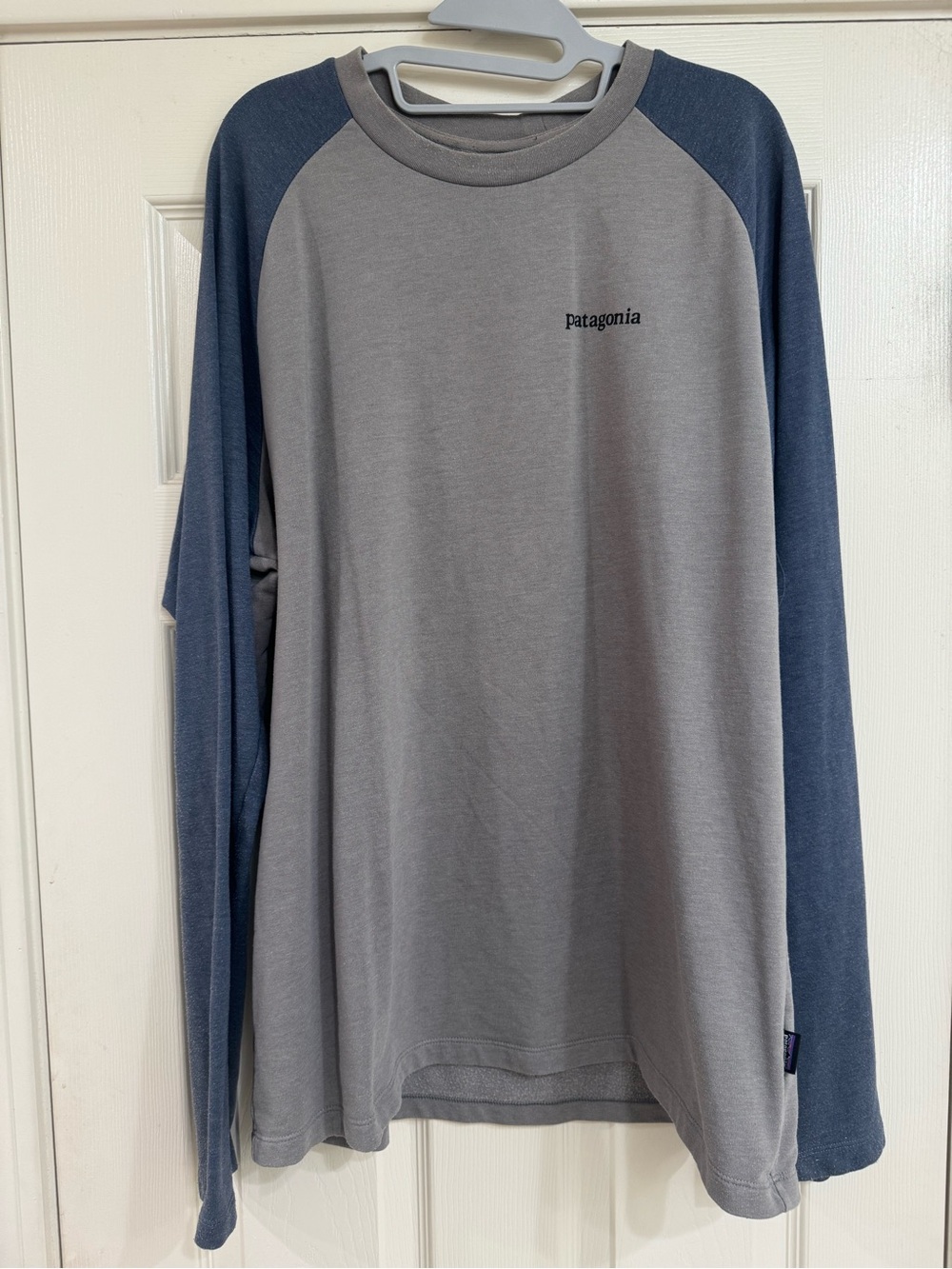 Patagonia Organic Cotton Crew Tee - Taupe with Black Logo